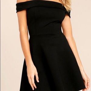 Black skater semi-formal dress